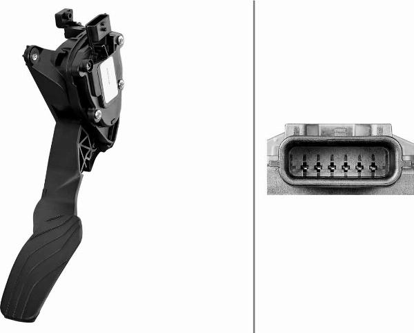 HELLA 6PV 312 450-021 - Senzor, pedala acceleratie aaoparts.ro