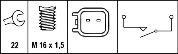 HELLA 6ZF 010 965-031 - Comutator, lampa marsalier aaoparts.ro