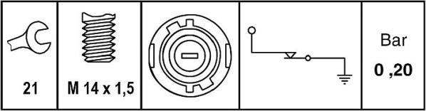 HELLA 6ZL 009 600-051 - Senzor,presiune ulei aaoparts.ro