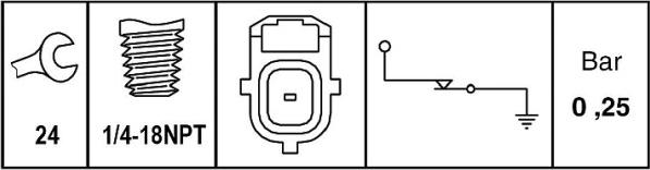 HELLA 6ZL 009 600-081 - Senzor,presiune ulei aaoparts.ro