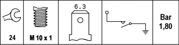 HELLA 6ZL 003 259-441 - Senzor,presiune ulei aaoparts.ro