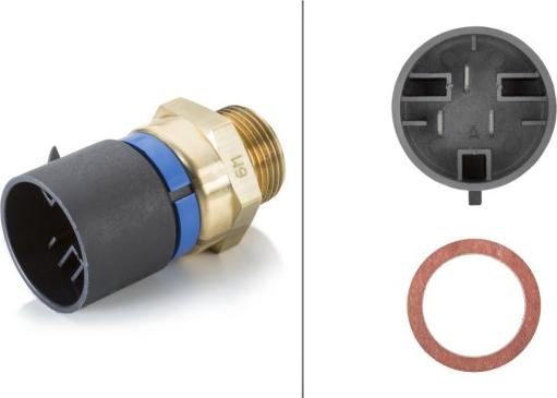 HELLA 6ZT 007 800-161 - Comutator temperatura, ventilator radiator aaoparts.ro