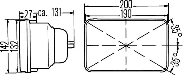 HELLA 1AE 003 427-011 - Insertie, far aaoparts.ro