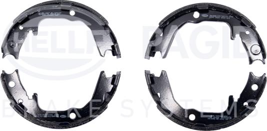HELLA 8DA 355 050-641 - Set saboti frana, frana de mana aaoparts.ro