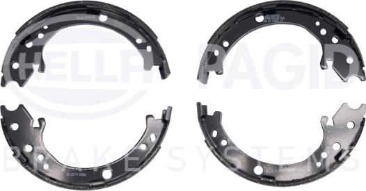 HELLA 8DA 355 050-171 - Set saboti frana, frana de mana aaoparts.ro