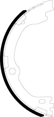 HELLA 8DA 355 051-301 - Set saboti frana, frana de mana aaoparts.ro