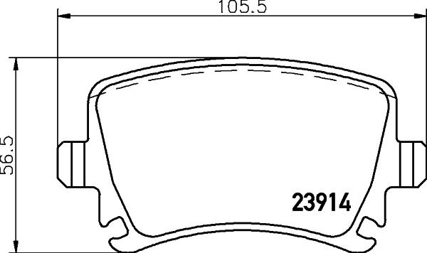 HELLA 8DB 355 045-131 - Set placute frana,frana disc aaoparts.ro