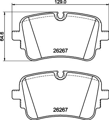 HELLA 8DB 355 041-001 - Set placute frana,frana disc aaoparts.ro