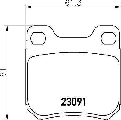 HELLA 8DB 355 009-041 - Set placute frana,frana disc aaoparts.ro