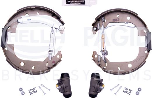 HELLA 8DB 355 004-071 - Set saboti frana aaoparts.ro