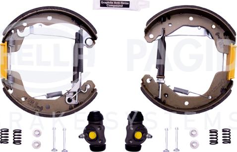 HELLA 8DB 355 004-201 - Set saboti frana aaoparts.ro