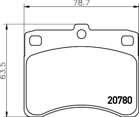 HELLA 8DB 355 005-671 - Set placute frana,frana disc aaoparts.ro