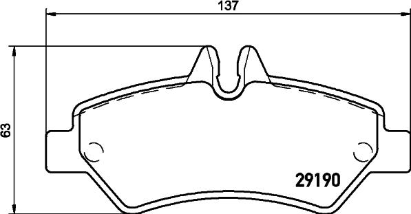 HELLA 8DB 355 005-351 - Set placute frana,frana disc aaoparts.ro