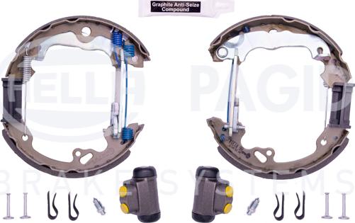 HELLA 8DB 355 005-231 - Set saboti frana aaoparts.ro