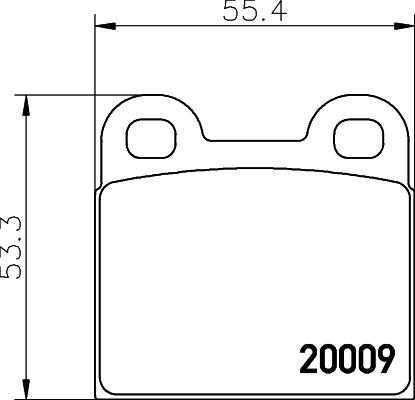 HELLA 8DB 355 006-991 - Set placute frana,frana disc aaoparts.ro