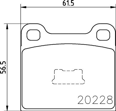 HELLA 8DB 355 006-531 - Set placute frana,frana disc aaoparts.ro