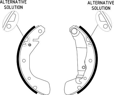 HELLA 8DB 355 001-301 - Set saboti frana aaoparts.ro