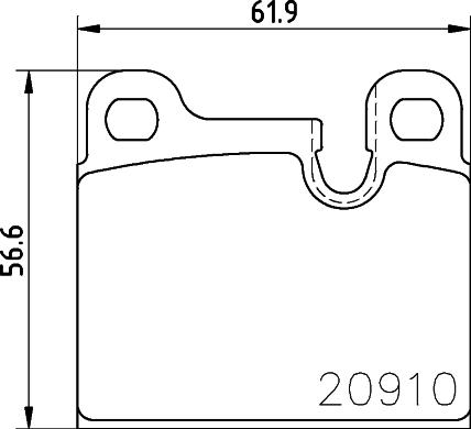 HELLA 8DB 355 008-111 - Set placute frana,frana disc aaoparts.ro