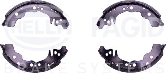 HELLA 8DB 355 003-071 - Set saboti frana aaoparts.ro