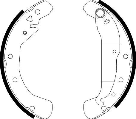 HELLA 8DB 355 002-631 - Set saboti frana aaoparts.ro