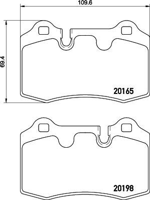 HELLA 8DB 355 015-881 - Set placute frana,frana disc aaoparts.ro