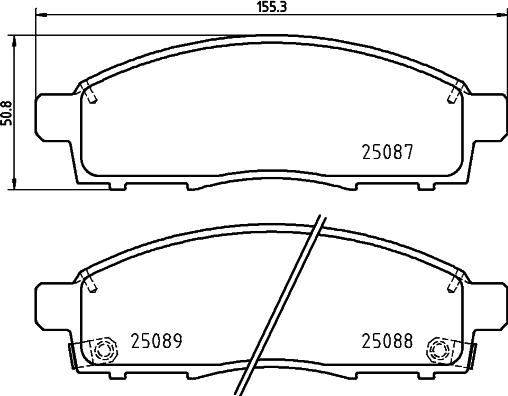 HELLA 8DB 355 023-401 - Set placute frana,frana disc aaoparts.ro