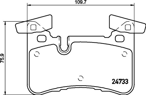 HELLA 8DB 355 015-721 - Set placute frana,frana disc aaoparts.ro