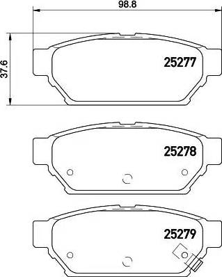 HELLA 8DB 355 016-201 - Set placute frana,frana disc aaoparts.ro