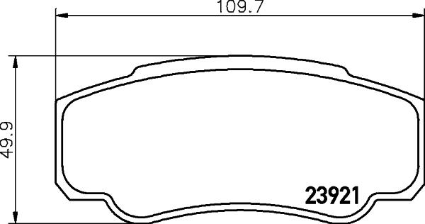 HELLA 8DB 355 010-411 - Set placute frana,frana disc aaoparts.ro