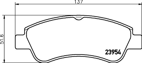 HELLA 8DB 355 011-071 - Set placute frana,frana disc aaoparts.ro