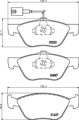 GMC 2322201 - Set placute frana,frana disc aaoparts.ro