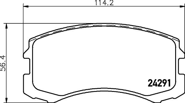 HELLA 8DB 355 013-071 - Set placute frana,frana disc aaoparts.ro
