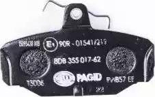 HELLA 8DB 355 017-621 - Set placute frana,frana disc aaoparts.ro