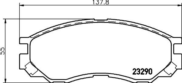 HELLA 8DB 355 017-271 - Set placute frana,frana disc aaoparts.ro