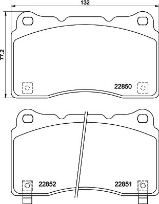 HELLA 8DB 355 039-151 - Set placute frana,frana disc aaoparts.ro