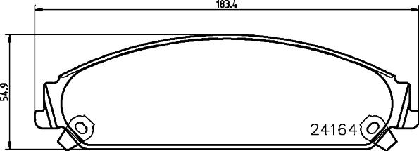 HELLA 8DB 355 031-121 - Set placute frana,frana disc aaoparts.ro