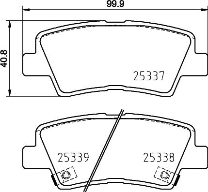 HELLA 8DB 355 031-821 - Set placute frana,frana disc aaoparts.ro