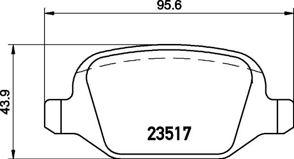 HELLA 8DB 355 031-361 - Set placute frana,frana disc aaoparts.ro