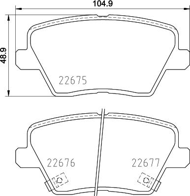 HELLA 8DB 355 037-891 - Set placute frana,frana disc aaoparts.ro