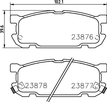 HELLA 8DB 355 037-391 - Set placute frana,frana disc aaoparts.ro