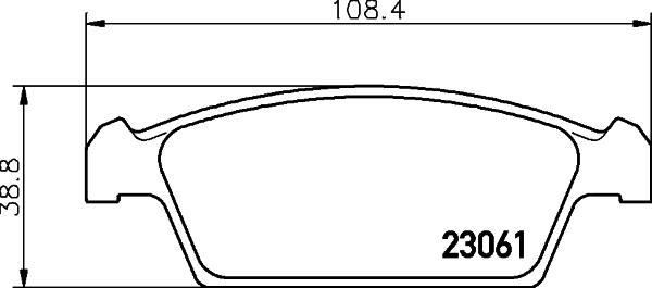 HELLA 8DB 355 029-261 - Set placute frana,frana disc aaoparts.ro