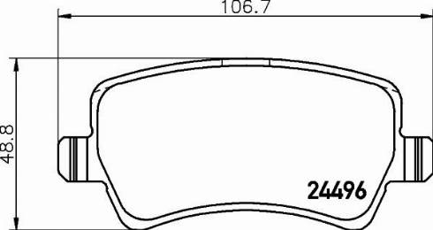 HELLA 8DB 355 030-911 - Set placute frana,frana disc aaoparts.ro