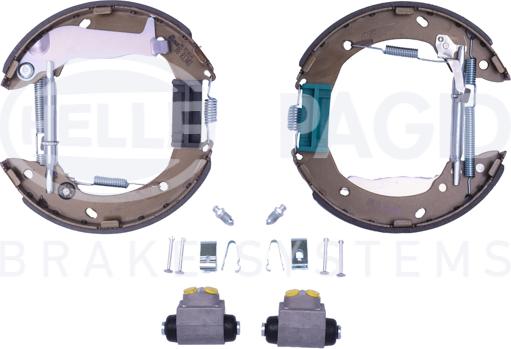 HELLA 8DB 355 022-611 - Set saboti frana aaoparts.ro