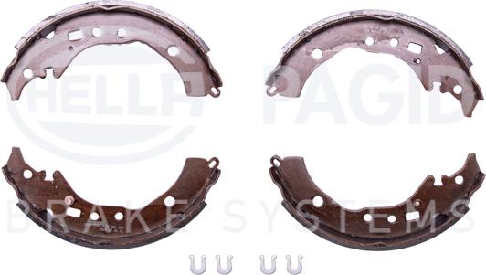 HELLA 8DB 355 022-021 - Set saboti frana aaoparts.ro