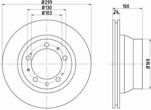 HELLA 8DD 355 102-321 - Disc frana aaoparts.ro