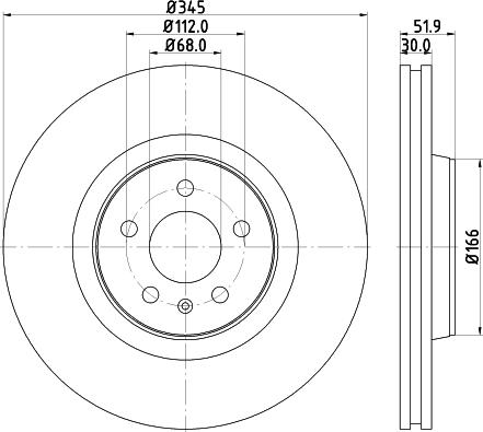 HELLA 8DD 355 117-181 - Disc frana aaoparts.ro