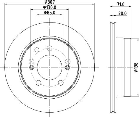 HELLA 8DD 355 134-911 - Disc frana aaoparts.ro