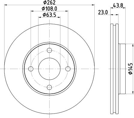 HELLA 8DD 355 126-601 - Disc frana aaoparts.ro