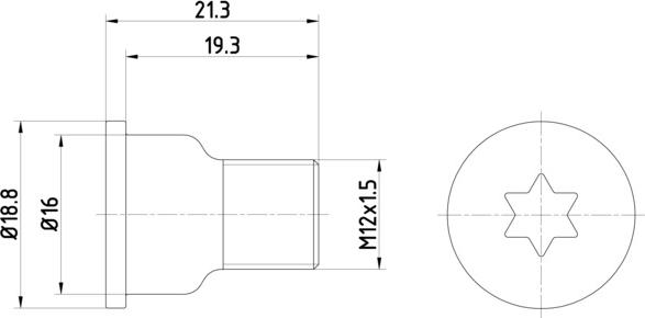 HELLA 8DZ 355 209-051 - Surub, disc frana aaoparts.ro