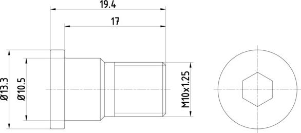 HELLA 8DZ 355 209-071 - Surub, disc frana aaoparts.ro